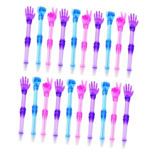 NUOBESTY 2 Sätze Kugelschreiber Funkeln Finger Löschbare Stifte Mehrfarbig Zeiger Punkt Gelstifte Gel Schreibstifte The Notebook Plasure Stifte Für Kawaii-stifte Plastik 10 Stück * 2 von NUOBESTY