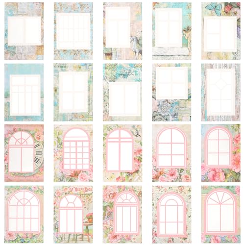 NUOBESTY 2 Sätze Materialaufkleber Planer-Aufkleber Fenster zum Journaling scrapbooking sticker scrapbook stickers Sammelalbum dekoration dekorative Papiere Schöpfungsaufkleber Colorful von NUOBESTY