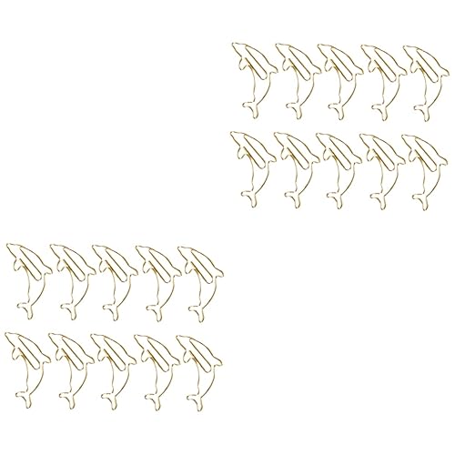NUOBESTY 2 Sätze Papierklammer Buch Marker Büroartikel Büroklammern-set Klemmzwingen Metall Notizklammern Aus Papier Schulbüroklammer Büroklammer Aus Metall Lesezeichen-clips 20 Stück * 2 von NUOBESTY