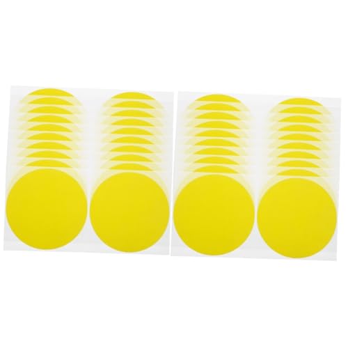 NUOBESTY 2 Sätze Punktaufkleber Cute Stickers Namens Sticker Nummern Aufkleber Names Aufkleber Etiketten Spender Kreisaufkleber Selbstklebendes Punktetikett Papier Yellow 10 Blatt * 2 von NUOBESTY