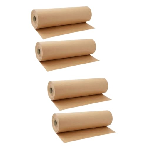 NUOBESTY 2 Sätze Rolle Aus Kraftpapier Geschenkpapier Zum Geburtstag Herz Geschenkpapier Geburtstagspapier Festival-geschenkpapier Braunes Papier Braunes Versandpapier Khaki 2 Rollen * 2 von NUOBESTY