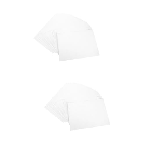 NUOBESTY 2 Sätze Selbstklebendes Druckpapier Selbstklebendes, Klebriges Papier Bedruckbares Aufkleberpapier Große Aufkleber Schreibpapiere Weiß Selbstklebendes Thermopapier 100 Blatt*2 von NUOBESTY