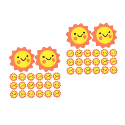 NUOBESTY 2 Sätze Sonnenblumen Radiergummi Mini Radiergummis Tier Radiergummis Süße Radiergummis Für Kinder Radiergummi Tops Massen Radiergummis Für Kinder Preise Lustige 50 Stück * 2 von NUOBESTY