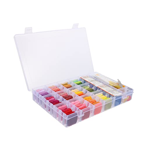 NUOBESTY 2 Sätze Stickwerkzeuge Stickset für Anfänger Sticknadeln selber machen Kreuzstichpackungen für Erwachsene embroidery set dekoring Stickmaterial Nähstanznadel Außenbox Kunststoff von NUOBESTY