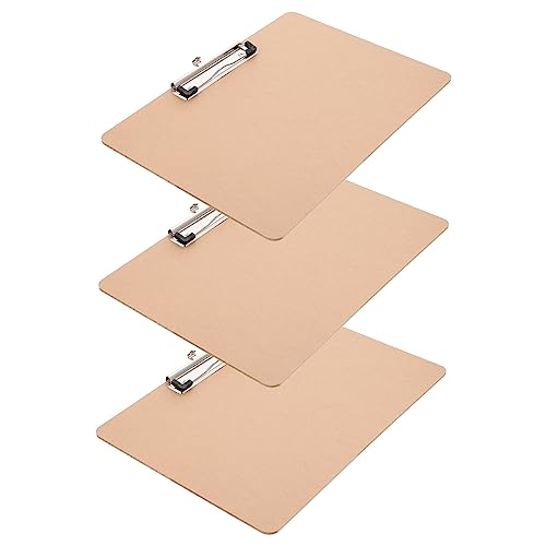 NUOBESTY 2 Sätze Tafel Schreibblock Fach-zwischenablage Papier-klemmbrett Klemmbretter, Formularhalter Write Board Clipboard Dokumentenklammer Zwischenablage Fürs Büro Planke 3 Stück * 2 von NUOBESTY