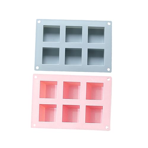 NUOBESTY 2 Stück 6 Schokoladenform ice cube mold baking form soap mold seife form Süßigkeitenformen tortenform Formen zur Seifenherstellung Keksformen Seifenformen DIY Seifenform Kuchenform von NUOBESTY