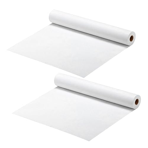 NUOBESTY 2 Stück Rolle leeres Zeichenpapier carbon paper watercolor paper papierrollen Kunstpapier Kohlepapier Aquarellpapier Kunstdruckpapier für Papierhandwerk Skizzenpapier Weiß von NUOBESTY