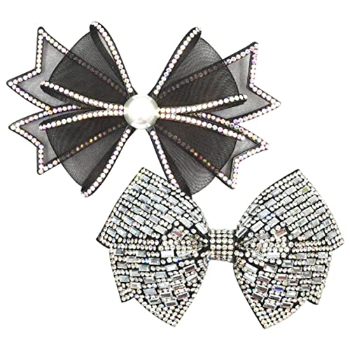 NUOBESTY 2 Stück Strass Bowknot Kopfschmuck Zubehör Für DIY Projekte Elegantes Kopfbedeckungs Zubehör Für Taschen Und Accessoires Ideal Für Kreative Bastelideen Und Individuelle von NUOBESTY