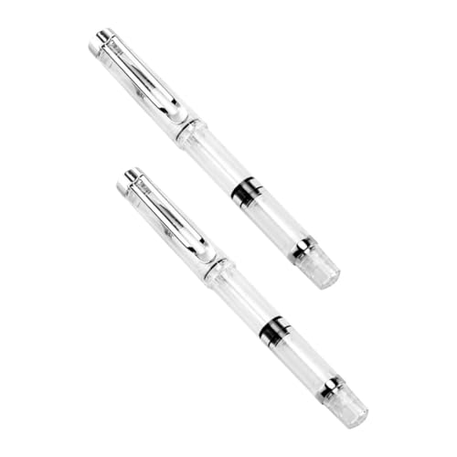 NUOBESTY 2 Stücke Realbrush Stifte Aquarell Pinsel Stift Set Kalligraphie Malerei Tinte Nachfüllbar Nylon Haar Füllfederhalter von NUOBESTY