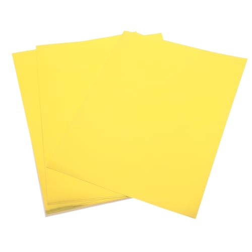 NUOBESTY 20 Blätter Holografisches Druckpapier Etiketten Aufkleberpapier Für Drucker Selbstklebendes Bedruckbares Papier Selbstklebendes Etikett Aufkleberdruckerpapier Das Haustier Golden von NUOBESTY