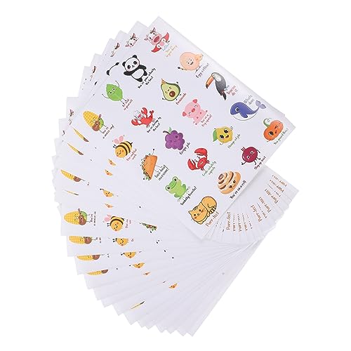 NUOBESTY 20 Blätter Wasserflasche für Kinder Massenaufkleber für Kinder Aufkleber Masse kinderzimmer sticker scrapbooking sticker stickern klassenzimmer aufkleber Kinderpreisaufkleber PVC von NUOBESTY