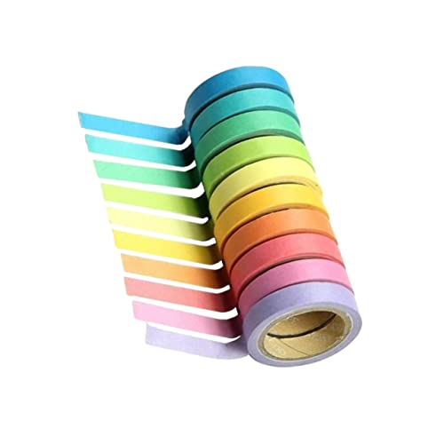 NUOBESTY Washi Tape Buntes Dekoratives Klebeband Für DIY Projekte Fotoalben Und Ideal Für Scrapbooking Und Kreative Geschenkverpackungen von NUOBESTY