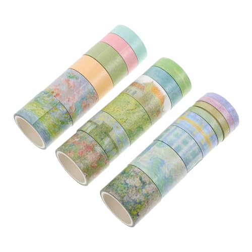 NUOBESTY 20 Rollen Washi-Tape-Set Wickelband Plakatband Scrapbooking Müll wiederverwendbar klebeband weihnachten geschenkband aufkleber Washi-DIY-Bänder Klebestreifen Japanisches Papier von NUOBESTY