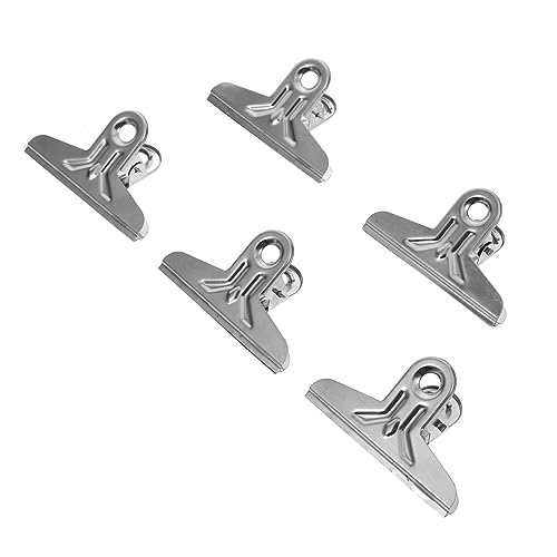 NUOBESTY 20 Stk Kunst Skizze Befestigungsclips Fotoklemmen Jumbo-Ordner-Clips große Büroklammern kartenclip karten clip ordnee Gouache-Klemmen Rahmenclip Rostfreier Stahl Silver von NUOBESTY