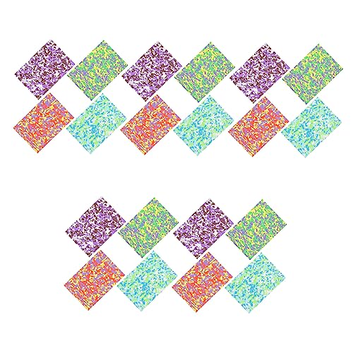 NUOBESTY 20 Stk Kunstpapier Schwammpapier Selber Machen Schwammschaumpapier Glitzerndes Geschenkpapier Faltpapier Selber Machen Glitzerschaumpapier Diy Camouflage Hochdruck-pe-material von NUOBESTY