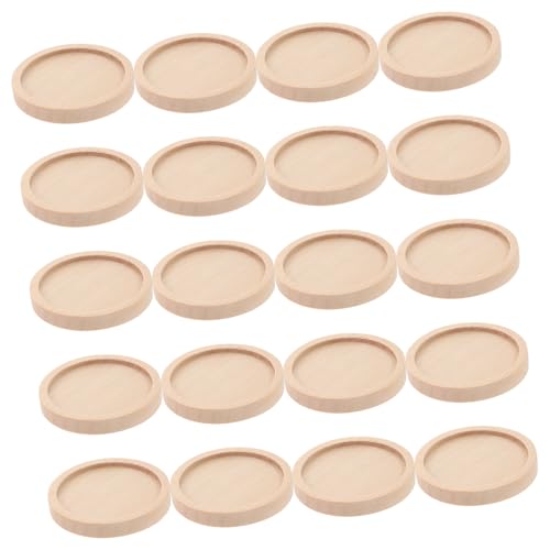 NUOBESTY 20 Stück Holz Runde Trays Retro Pendant Basis Badge Brosche Schmuck Bastelzubehör Außendurchmesser Innendurchmesser Khaki NUOBESTY 20 Stück Holz Runde Trays Retro Pendant Basis Badge Brosche Schmuck Bastelzubehör Außendurchmesser Innendurchmesser Khaki von NUOBESTY