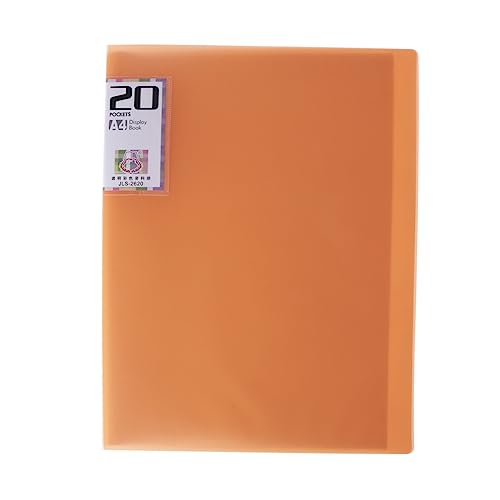 NUOBESTY 20 Testheft Aus Papier A4 Ordner Informationsbroschüre Einlegen Orange von NUOBESTY