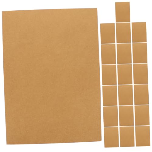 NUOBESTY 20St Aktenordner aus Papier für das Büro Braune Umschläge, Projektdateiordner Notizblock-Paket Kraft-Notizbuch a4 kraftpapier aufbewahrungsbeutel Ordner mit Präsentationsunterlagen von NUOBESTY