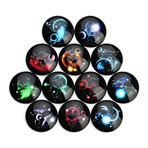 NUOBESTY 20st Glas Schnappt Strasssteine Bausatz Cabochon-perlen Perlen Zur Schmuckherstellung Untersetzer Schmuck-cabochons Cabochons Aus Glas Zubehör Zur Schmuckherstellung von NUOBESTY