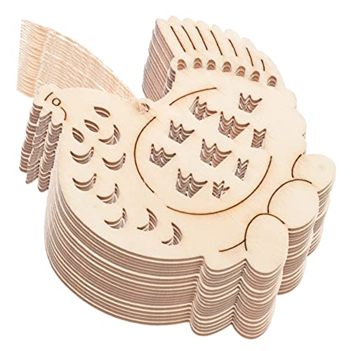 NUOBESTY 20st Hase Selber Machen Hahn Hühnchen-küchendekoration Zubehör Für Hühnerställe Hühnerstall Hühnerstall-schild Maschendraht Für Blumenarrangements Hühnerzubehör Hölzern Beige von NUOBESTY