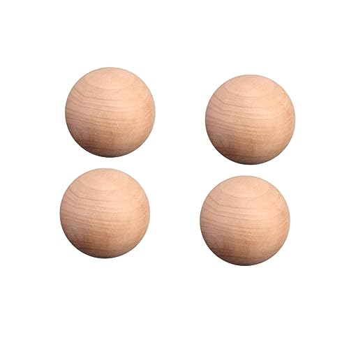 NUOBESTY 20st Holzkugel Selber Machen Kleine Runde Bastelbälle Natürliche Bastelbälle Abstandskugeln Runde Kugel Für Schmuckhandbuch Diy-ball Runde Perlen Basteln Mini Runde Boule Hölzern von NUOBESTY