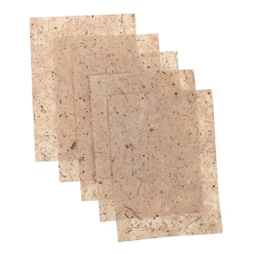 NUOBESTY 20st Maulbeerpapier Handgemachtes Decoupage-papier Decoupage-zeichenpapier Hausgemachtes Papier Zubehör Für Scrapbooking-papier Kalligrafisches Zeichenpapier Vintage-papier Beige von NUOBESTY