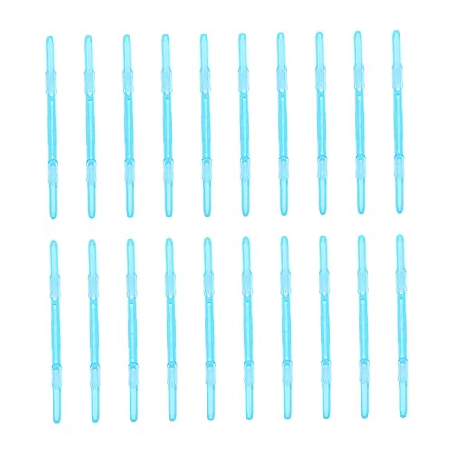 NUOBESTY 20st Plastikbinder Office-aktenordner Halter Für Büroklammern Weiße Heftklammern Clips Für Trockenstangen Bindungsstangen Gleiten Büroklammern Gefärbt Datei Büroklammer Papier Blue von NUOBESTY