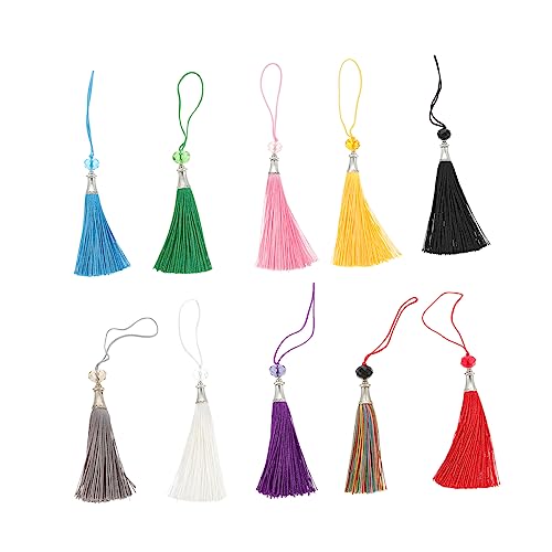 NUOBESTY 20 Stücke Gemischt Quaste Polyester Quaste für Schmuck Kleidung Fan Tasche Dekoration von NUOBESTY