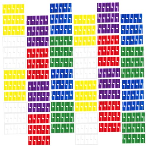 NUOBESTY 24 Blätter Etiketten Kabel Draht-tags Drahtmarkierungen Pvc Selbstklebend von NUOBESTY