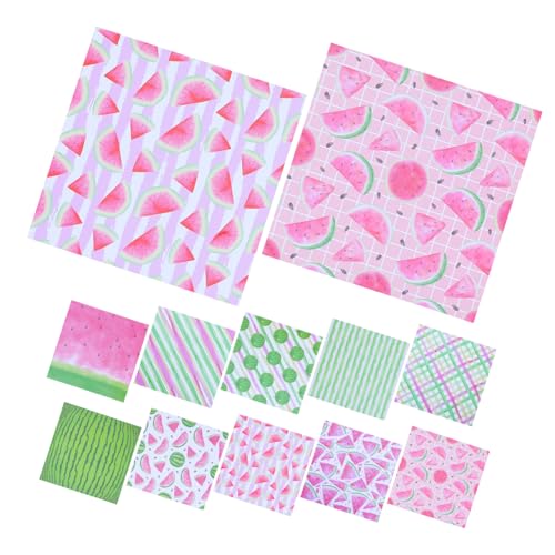 NUOBESTY 24 Blätter Hintergrundpapier zum Wassermelonenhandbuch Material Sammelalbum Material-Sammelalbum erstellen Früchte Scrapbooking -Verzierungen Scrapbooking-Zubehör für Jugendliche von NUOBESTY