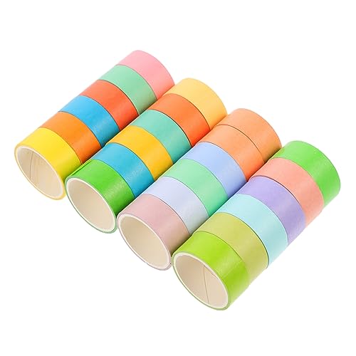 NUOBESTY 24 Rollen Klebeband the washi tape washi-tape Festival tape Craft tape Decor tape Scrapbooking Zeitschrift weihnachtsdeko Geschenkverpackungsband Notizbuchbänder Japanisches Papier von NUOBESTY