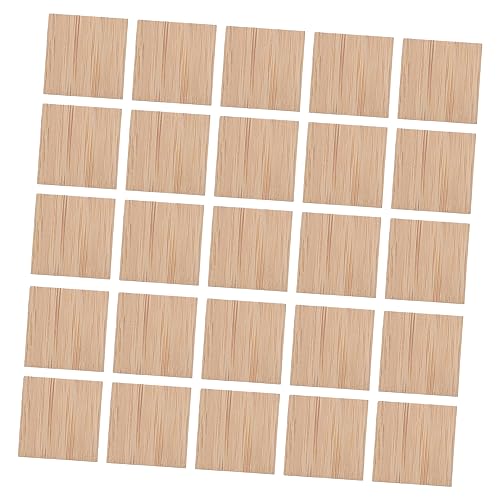 NUOBESTY 25 Stücke Hand Bemalt Quadrat DIY Blank Handwerk Geburtstag Kind Kind DIY Blank Handwerk Unfinished Chips von NUOBESTY