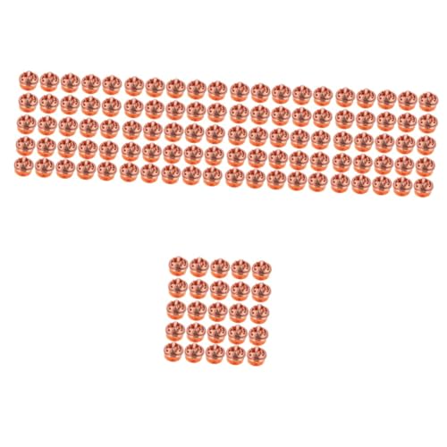 NUOBESTY 250 Sätze Hutzubehör Anstecknadel Teil beachten Krawattennadeln Handgemachter Schmuck Namensschild-Pin-Rückseiten sicher Schmetterlingsstifte Stopper endet Stift Eisen Rose Gold von NUOBESTY