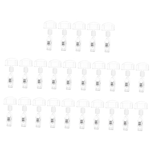 NUOBESTY 25st Pop-werbeclip Etikettenhalter Für Den Einzelhandel Preisschildhalterständer Sale-tag-clips Preisschild-clip Für Werbung Clips Für Preisschilder Fan-shop Acryl von NUOBESTY