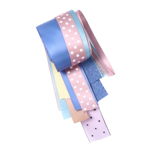 NUOBESTY 28-Teiliges Set Bandpaket seidenband ribbon armbander webbing strap armbinden bandfeile Boutonniere Band Sackleinen Girlanden Stifte Bogen Haarbänder handgefertigte Bänder Chiffon von NUOBESTY