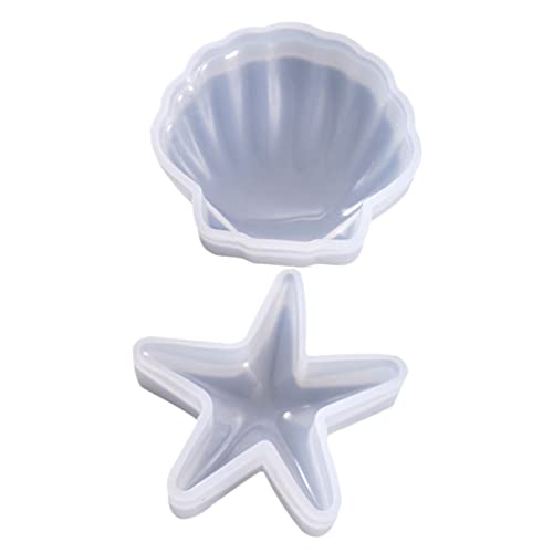 NUOBESTY 2 Stücke Form Silikon Formen Sea Star Shell Formen für Backen Dekorationen von NUOBESTY