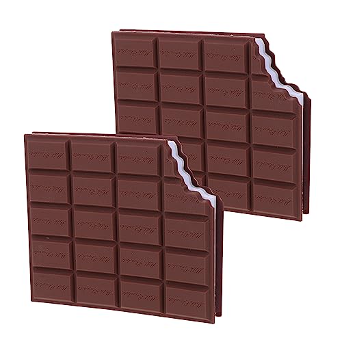 NUOBESTY 2St Notizbuch klebrig Notizblöcke aus Schokolade gummiartig Schule schöne Memo-Aufkleber Textmarker schokoladentaler chocolate hilfreiche Papieraufkleber Memo-Aufkleber schreiben von NUOBESTY