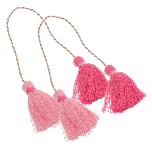 NUOBESTY 2St Quastenverzierungen home decor wohnungsdeko Wohndekor Handgewebte Tasseln Tassels für Vorhänge Schlüssel Quaste hängende Quasten Quasten-Anhänger-Dekor Quasten für Kissen Kabel von NUOBESTY