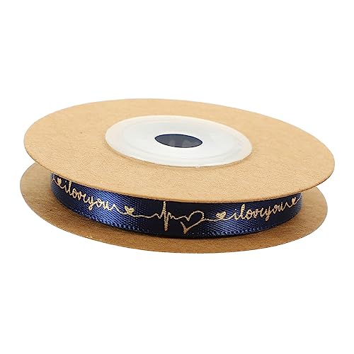 NUOBESTY 2St Schleife Geschenkband Ich liebe dich Herzband Kleidungsband Girlande Hochzeitsdekorationen Band zum Verpacken helle Farbbänder crimpen schmücken Geschenkbox Kranz Polyester von NUOBESTY