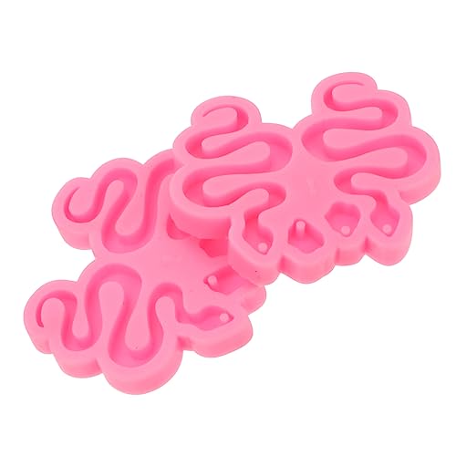 NUOBESTY 2St Silikonform Gel Werkzeuge zur Herstellung von Ohrsteckern Handschmuck giesform soufleförmchen Gießformen für weibliche Ohrringe handgefertigte Schmuckformen Rosy von NUOBESTY