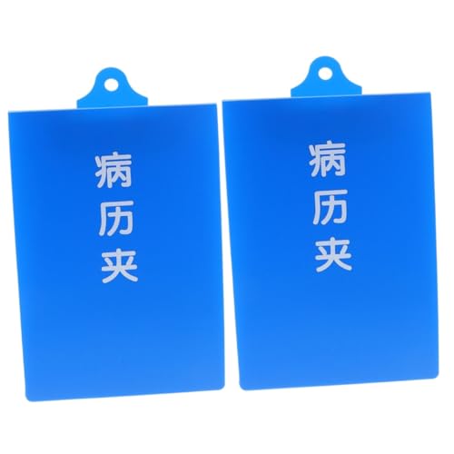 NUOBESTY 2St Stand Federmäppchen medizinisch Planke Rekordtafel Pflege Bretter clipboard Schreibbrett A4-Klemmbrett Zwischenablage schreiben Schreibblock Aluminiumlegierung Blue von NUOBESTY