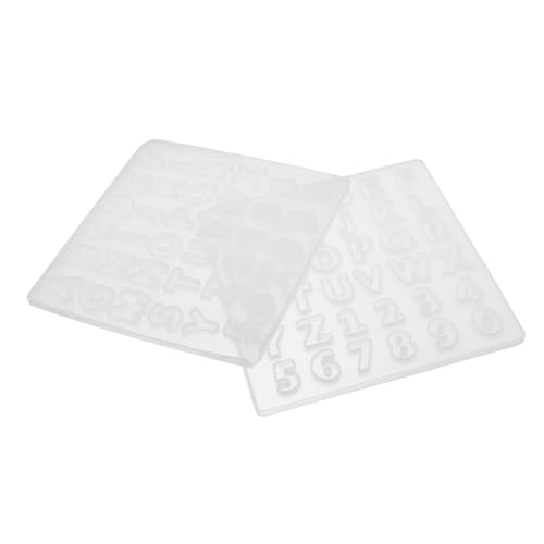 NUOBESTY 2Stücke Silikon und Zahlenformen DIY Alphabet Silikonform für Schmuck und Anhängerherstellung Flexible Epoxidharz Gießform für Bastelprojekte NUOBESTY 2Stücke Silikon und Zahlenformen DIY Alphabet Silikonform für Schmuck und Anhängerherstellung Flexible Epoxidharz Gießform für Bastelprojekte von NUOBESTY