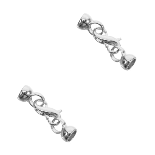 NUOBESTY 2st Hummerschere Karabinerverschlüsse Für Schlüsselanhänger Armbandanhänger Selber Machen Karabinerverschlüsse Aus Metall Verschlüsse Zur Schmuckherstellung Kupfer Silver von NUOBESTY