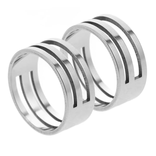 NUOBESTY 2st Ringwerkzeug Öffnen Bastelprojektzubehör Schlüsselanhänger-clip Ringöffnungswerkzeug Werkzeuge Zur Schmuckherstellung Schmuck-bastelwerkzeuge Ringöffner Rostfreier Stahl Silver von NUOBESTY