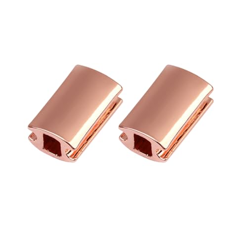 NUOBESTY 2st Schmuckperlen Bausätze Goldene Halskettenverlängerung Reize Perlen Für Armbänder Sicherungsperlen Buchstabenperlen Bausatz Tonperlen Rocailles Anhänger Stifte Rose Gold von NUOBESTY