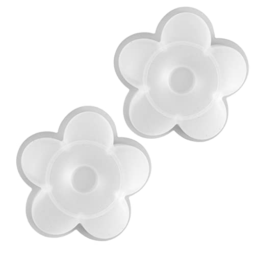 NUOBESTY 2st Seifenform De Para Gelatinas Schmuckform Schimmel Für Diy Keksformen Ornamentform Formen Zur Seifenherstellung Dekorform Keksschablonen Diy-form Silikonform Weiß Kieselgel von NUOBESTY