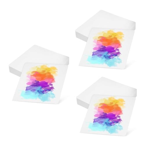 NUOBESTY 3 Sätze 3 Sätze Aquarellpapier Wasserzeichenkarton Kartonpapier Zeichenpapier Große Leere Aquarellkarten Aquarellkarten Leeres Papier Für Aquarellmalerei 50 Stück * 3 von NUOBESTY