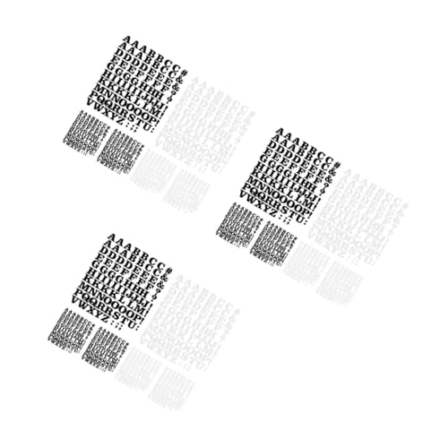 NUOBESTY 3 Sätze 3 Sets Buchstaben Aufkleber Aus Eisen Buchstaben Aufnäher Zum Aufbügeln Aufbügeln Schriftzug Transferaufkleber Aufbügeln Aufkleber Buchstaben 6 Blatt * 3 von NUOBESTY