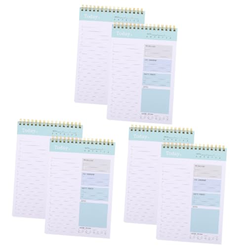 NUOBESTY 3 Sätze A5 Wochenplaner Mit Losem Blattmuster Farbiges Vollständig Englisches Klappnotizbuch 2 Whiteboard Kalender Für Die Wand To Do Notizblock Arbeitsplaner 2 Stück * 3 von NUOBESTY