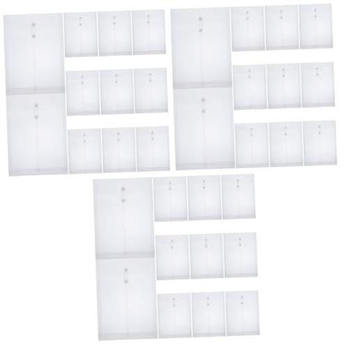 NUOBESTY 3 Sätze Aktenhalter Aktentasche Dokumenten Organizer Wasserdicht Aktenordner Binder Clips Aktenordner Organizer Briefumschläge Dokumententasche 12 Stück * 3 von NUOBESTY